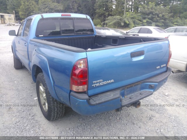 3TMMU52N88M006083 - 2008 TOYOTA TACOMA DOUBLE CAB LONG BED BLUE photo 3