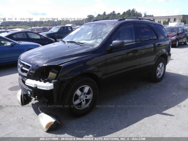 KNDJD733065535476 - 2006 KIA SORENTO EX/LX BLACK photo 2