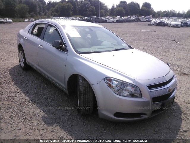 1G1ZA5EBXAF272865 - 2010 CHEVROLET MALIBU LS SILVER photo 1