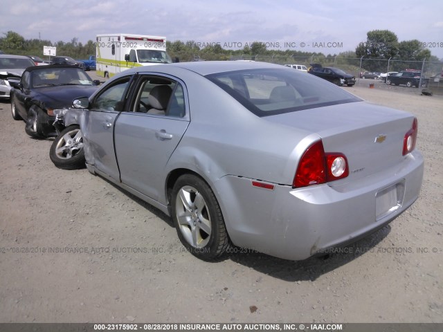 1G1ZA5EBXAF272865 - 2010 CHEVROLET MALIBU LS SILVER photo 3
