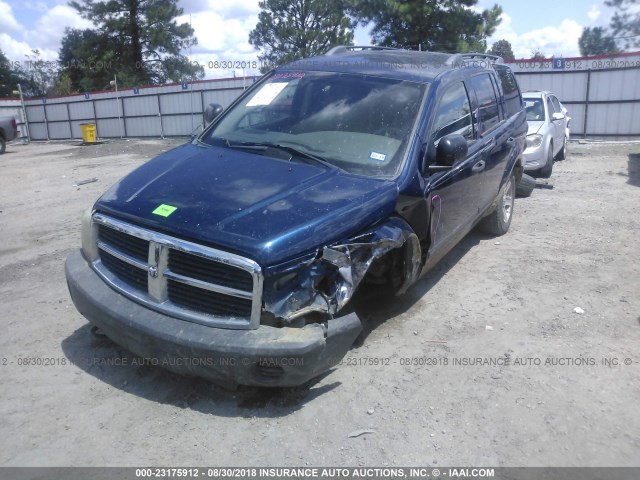 1D4HB38NX6F177050 - 2006 DODGE DURANGO SXT BLUE photo 2