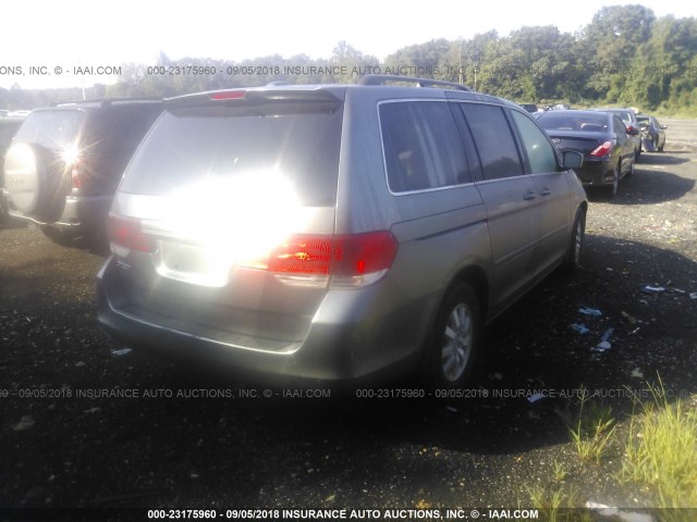 5FNRL38759B013360 - 2009 HONDA ODYSSEY EXL GRAY photo 4