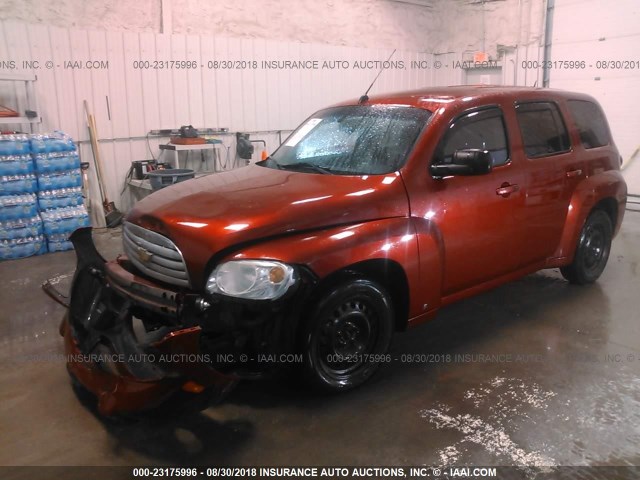 3GNDA13D68S638610 - 2008 CHEVROLET HHR LS Rojo foto 2