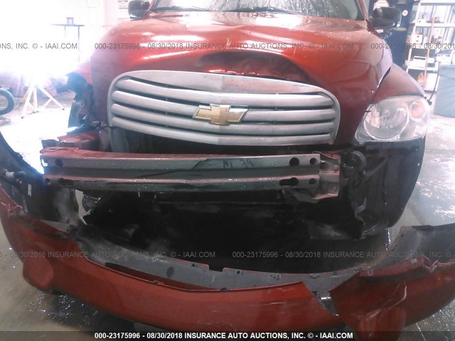 3GNDA13D68S638610 - 2008 CHEVROLET HHR LS Rojo foto 6