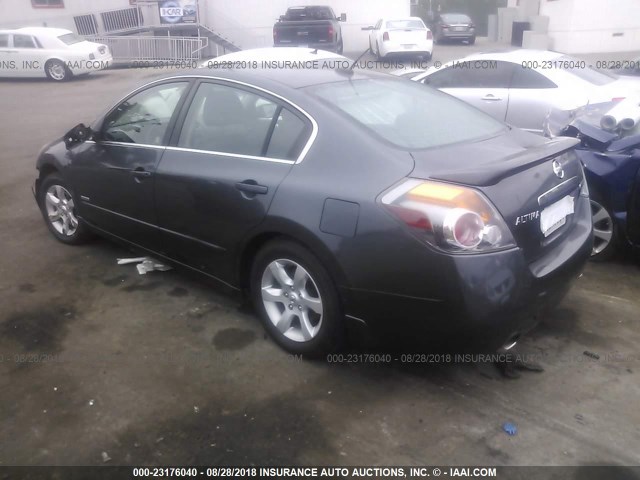 1N4CL21E38C208187 - 2008 NISSAN ALTIMA HYBRID GRAY photo 3