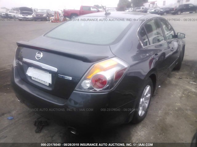 1N4CL21E38C208187 - 2008 NISSAN ALTIMA HYBRID GRAY photo 4