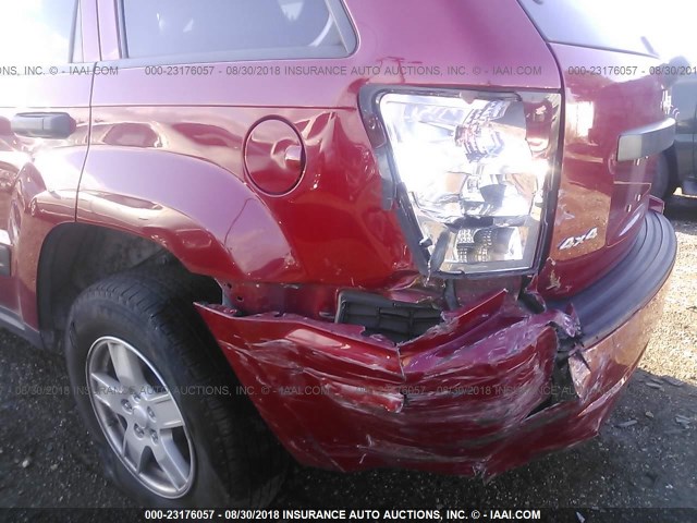 1J4GR48KX5C678028 - 2005 JEEP GRAND CHEROKEE LAREDO/COLUMBIA/FREEDOM 红色 照片 6