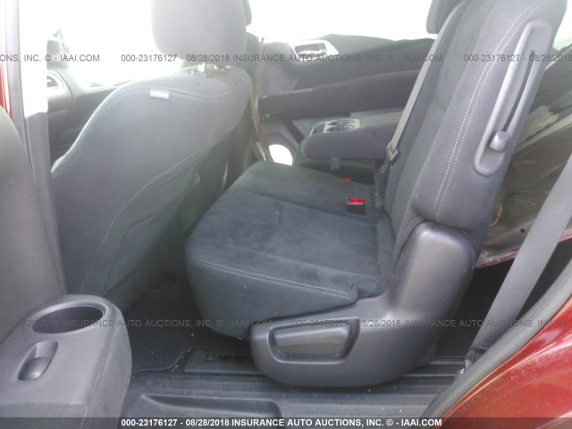 5N1AR2MM8DC603992 - 2013 NISSAN PATHFINDER S/SV/SL/PLATINUM RED photo 8