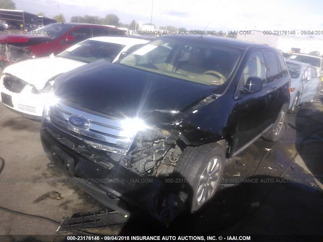 2FMDK39C07BB62595 - 2007 FORD EDGE SEL PLUS BLACK photo 2