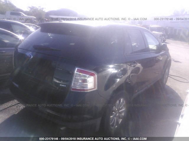 2FMDK39C07BB62595 - 2007 FORD EDGE SEL PLUS BLACK photo 4