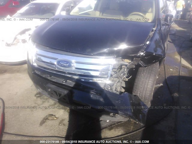 2FMDK39C07BB62595 - 2007 FORD EDGE SEL PLUS BLACK photo 6