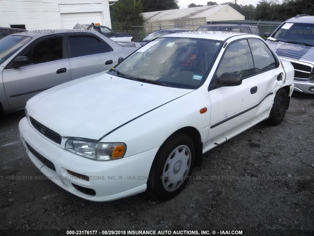 JF1GC4351YH502832 - 2000 SUBARU IMPREZA L WHITE photo 2