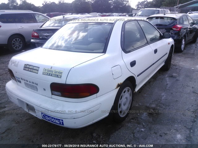 JF1GC4351YH502832 - 2000 SUBARU IMPREZA L WHITE photo 4