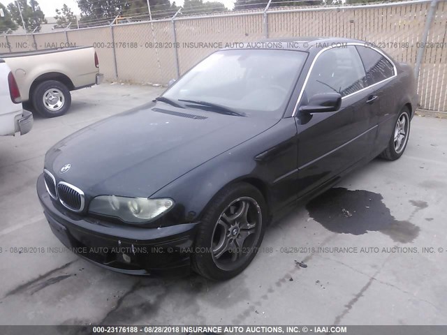WBABD33405JY99146 - 2005 BMW 325 CI BLACK photo 2