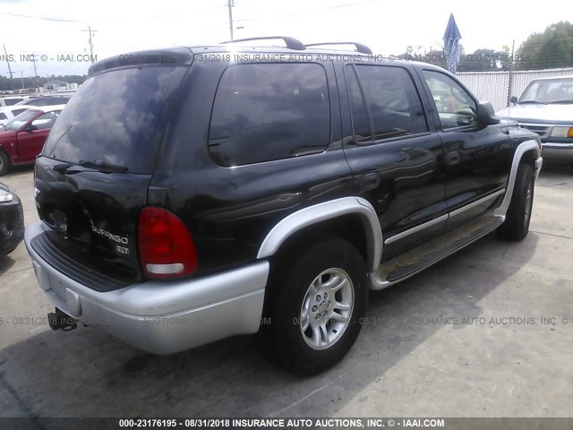 1D4HS58N13F512333 - 2003 DODGE DURANGO SLT PLUS BLACK photo 4