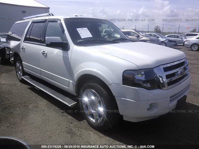 1FMJK2A56DEF69945 - 2013 FORD EXPEDITION EL LIMITED WHITE photo 1