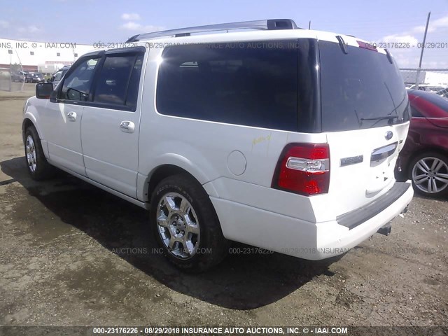 1FMJK2A56DEF69945 - 2013 FORD EXPEDITION EL LIMITED WHITE photo 3