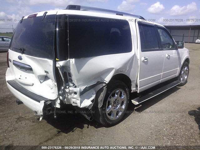 1FMJK2A56DEF69945 - 2013 FORD EXPEDITION EL LIMITED WHITE photo 4