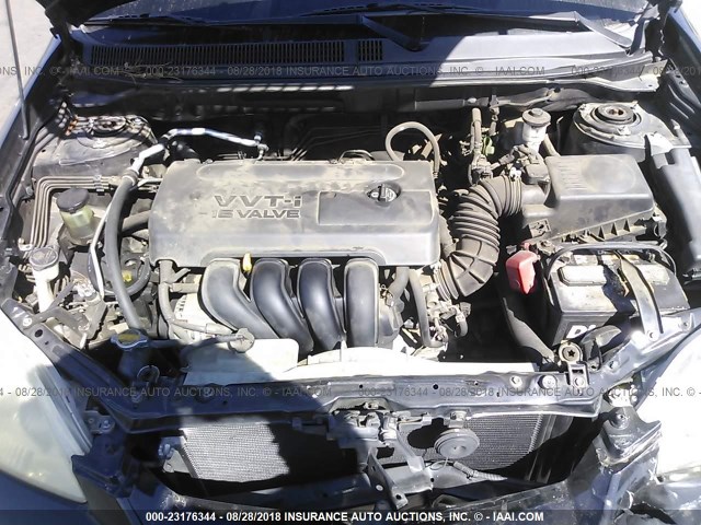 2T1KR32E05C353408 - 2005 TOYOTA COROLLA MATRIX XR BLACK photo 10