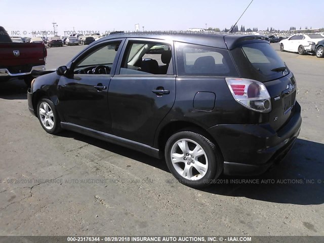 2T1KR32E05C353408 - 2005 TOYOTA COROLLA MATRIX XR BLACK photo 3