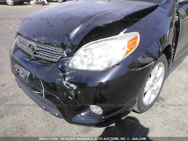 2T1KR32E05C353408 - 2005 TOYOTA COROLLA MATRIX XR BLACK photo 6