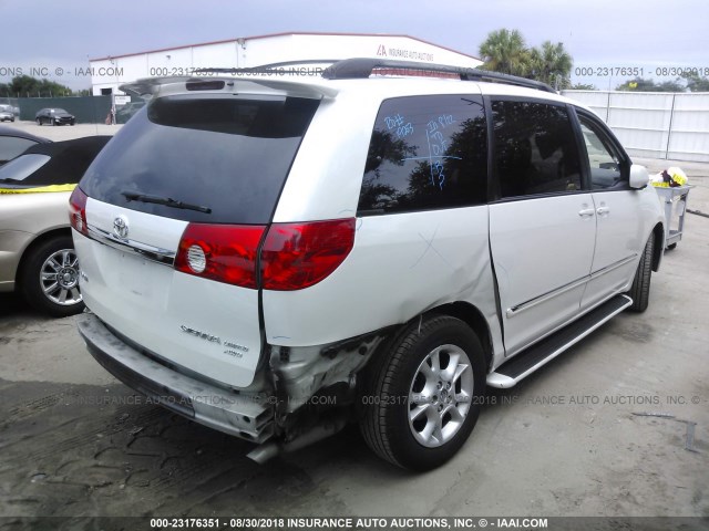 5TDBA22C16S057077 - 2006 TOYOTA SIENNA XLE/XLE LIMITED WHITE photo 4