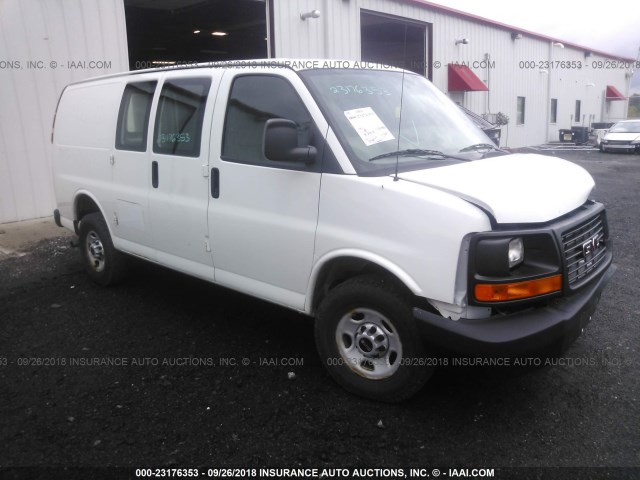 1GTW7FCA1E1104429 - 2014 GMC SAVANA G2500 WHITE photo 1