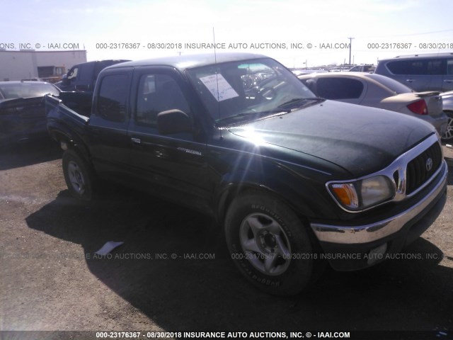 5TEGM92N93Z205871 - 2003 TOYOTA TACOMA DOUBLE CAB PRERUNNER GREEN photo 1