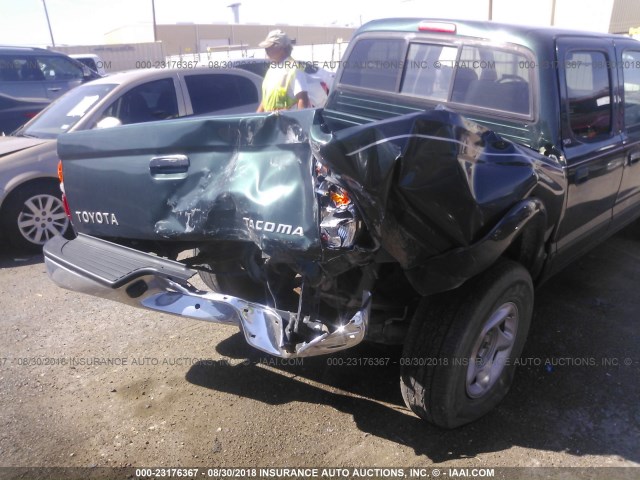 5TEGM92N93Z205871 - 2003 TOYOTA TACOMA DOUBLE CAB PRERUNNER GREEN photo 6