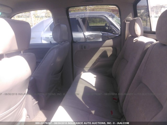 5TEGM92N93Z205871 - 2003 TOYOTA TACOMA DOUBLE CAB PRERUNNER GREEN photo 8