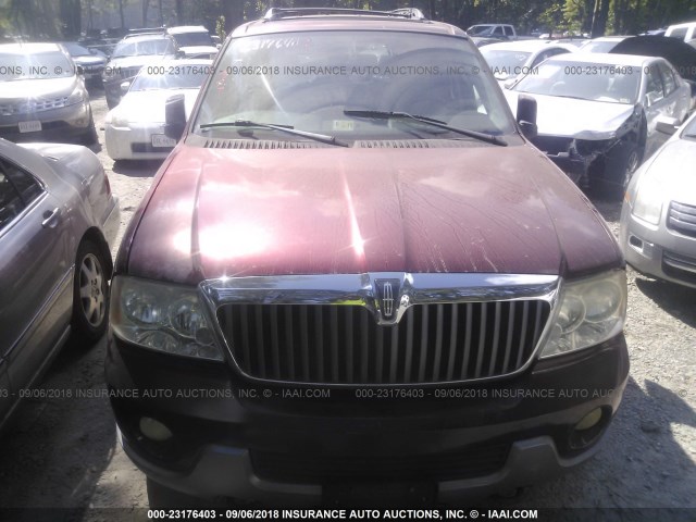 5LMFU28R94LJ10202 - 2004 LINCOLN NAVIGATOR BURGUNDY photo 6