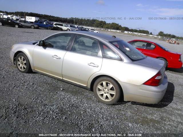 1FAHP24147G162475 - 2007 FORD FIVE HUNDRED SEL SILVER photo 3