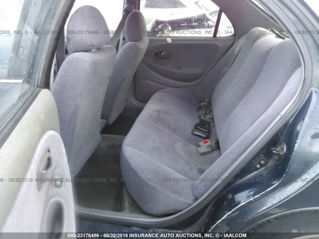 KMHJF35F3YU049873 - 2000 HYUNDAI ELANTRA GLS Navy photo 8