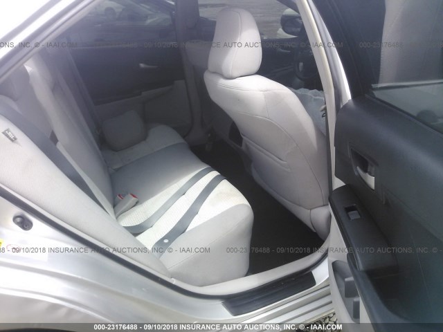 4T1BF1FK6CU196993 - 2012 TOYOTA CAMRY SE/LE/XLE SILVER photo 8
