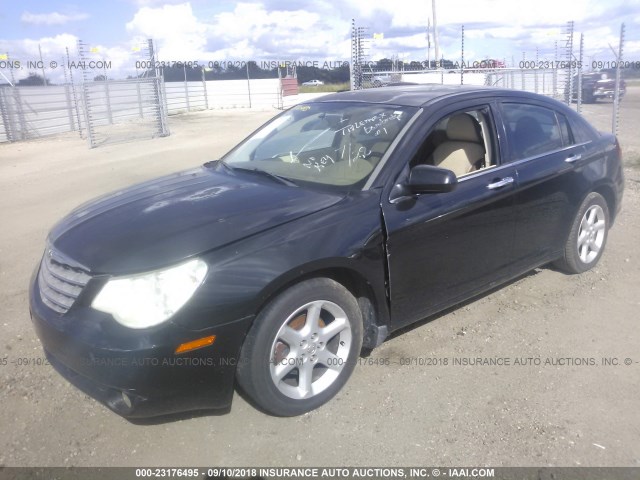 1C3LC66M48N275942 - 2008 CHRYSLER SEBRING LIMITED BLACK photo 2