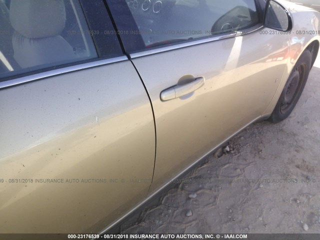 1G2ZF57B884131177 - 2008 PONTIAC G6 VALUE LEADER/BASE TAN photo 6