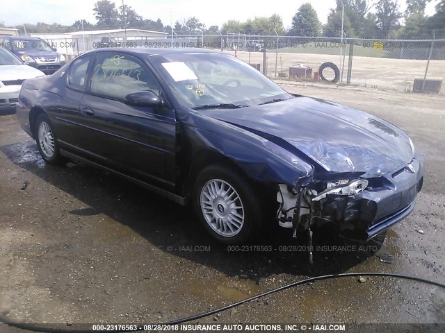 2G1WW12E619106976 - 2001 CHEVROLET MONTE CARLO LS ლურჯი ფოტო 1