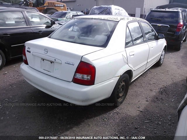 JM1BJ2221X0139189 - 1999 MAZDA PROTEGE DX/LX WHITE photo 4