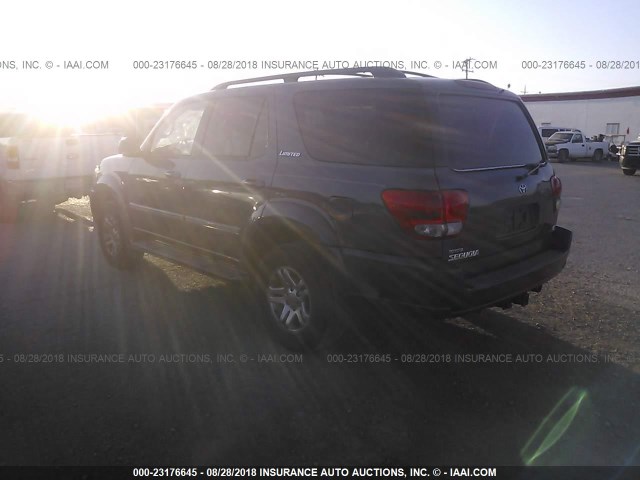 5TDZT38A65S244799 - 2005 TOYOTA SEQUOIA LIMITED TURQUOISE photo 3