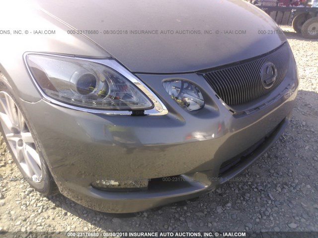 JTHCH96S960009905 - 2006 LEXUS GS GENERATION 200 300 GRAY photo 6