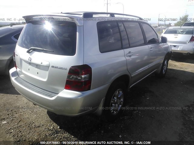 JTEHP21A970209860 - 2007 TOYOTA HIGHLANDER SPORT SILVER photo 4