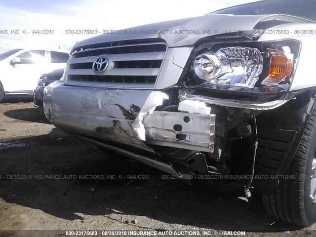 JTEHP21A970209860 - 2007 TOYOTA HIGHLANDER SPORT SILVER photo 6