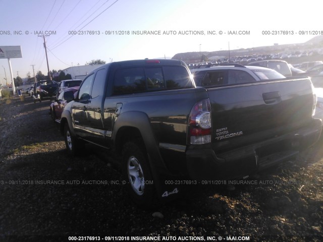 5TEUX4EN9AZ713540 - 2010 TOYOTA TACOMA ACCESS CAB GRAY photo 3