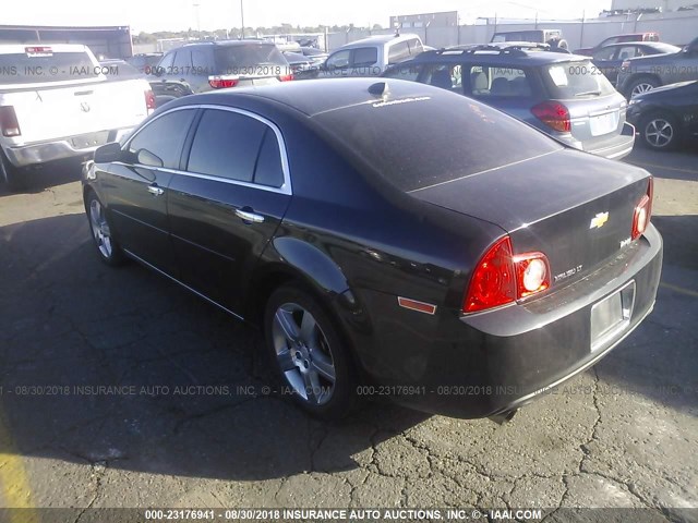 1G1ZF5E76CF202117 - 2012 CHEVROLET MALIBU 3LT შავი ფოტო 3