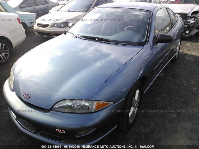 1G1JF12T2V7256549 - 1997 CHEVROLET CAVALIER Z24 BLUE photo 2