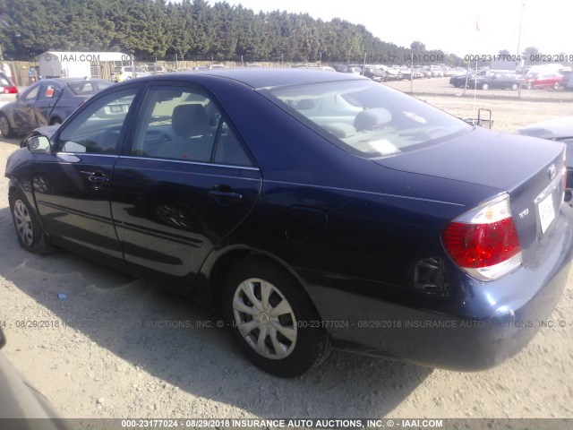 4T1BE32K05U097464 - 2005 TOYOTA CAMRY LE/XLE/SE 蓝色 照片 3