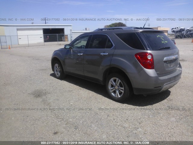 2GNALFEK0C6177143 - 2012 CHEVROLET EQUINOX LTZ GRAY photo 3