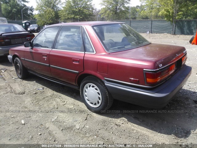 4T1SV21E0LU229559 - 1990 TOYOTA CAMRY DLX MAROON photo 3