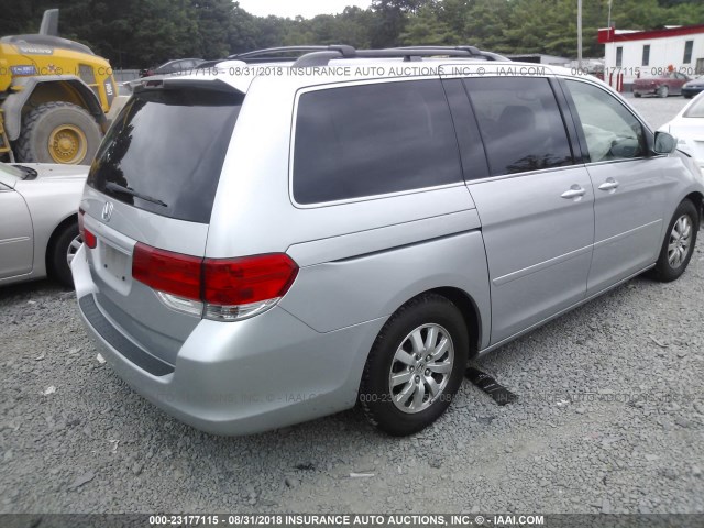 5FNRL3H73AB106267 - 2010 HONDA ODYSSEY EXL SILVER photo 4