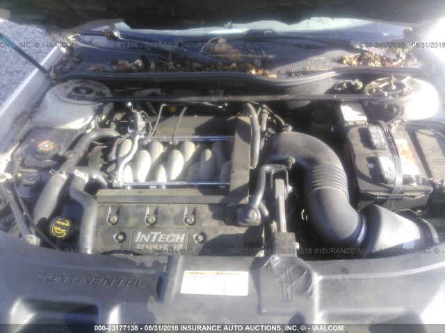 1LNHM97V22Y634410 - 2002 LINCOLN CONTINENTAL  Srebrny zdjęcie 10